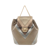 Thumbnail of Brown Leather Chanel Backpack - Image 1