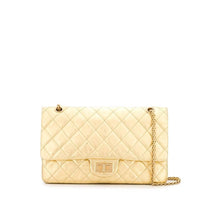Thumbnail of Pre-Owned Gold Leather Chanel Shoulder Bag - Image 1