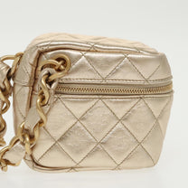 Thumbnail of Vintage Gold Leather Chanel Handbag - Image 4