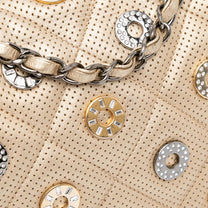 Thumbnail of Vintage Gold Leather Chanel Flap Bag - Image 7