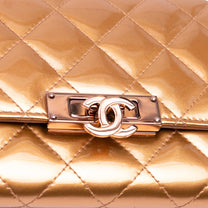 Thumbnail of Pre-Owned Gold Leather Chanel Wallet On Chain - Image 8