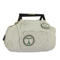 Thumbnail of Vintage Green Canvas Chanel Handbag - Image 1