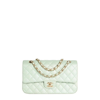 Green Leather Chanel Timeless