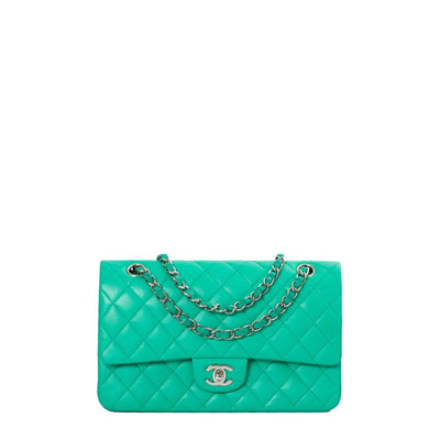 Green Leather Chanel Timeless
