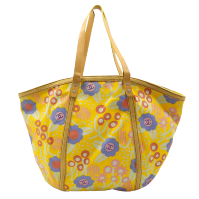 Pre-Owned Multicolor Canvas Chanel Tote