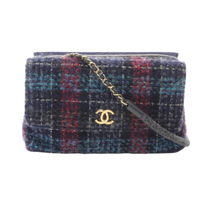 Thumbnail of Vintage Navy Leather Chanel Flap Bag - Image 1