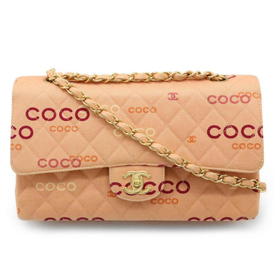 Vintage Pink Canvas Chanel Crossbody Bag