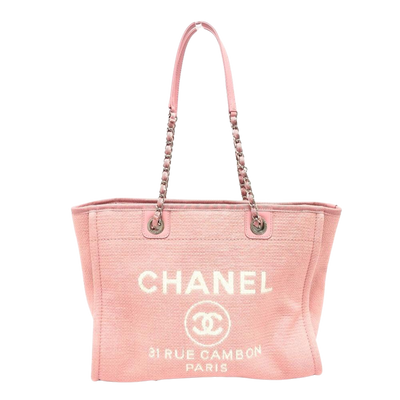 Pink Canvas Chanel Deauville