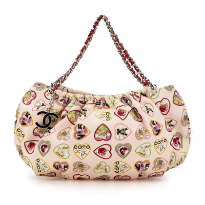 Pink Canvas Chanel Handbag