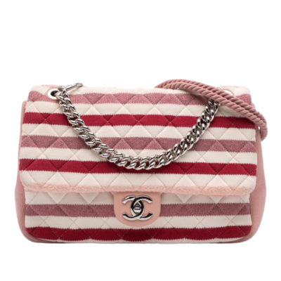 Vintage Pink Cotton Chanel Flap Bag
