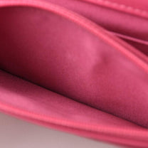 Thumbnail of Vintage Pink Fabric Chanel Wallet On Chain - Image 10
