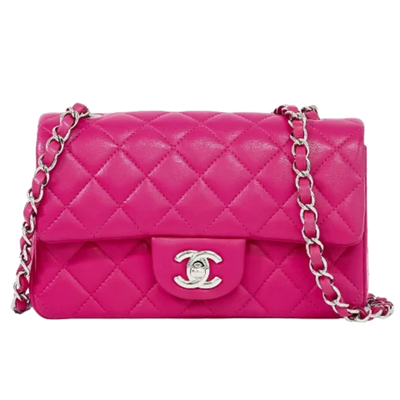 Vintage Pink Leather Chanel Flap Bag