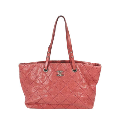 Pink Leather Chanel Shoulder Bag