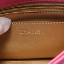 Thumbnail of Vintage Pink Leather Chanel Shoulder Bag - Image 7