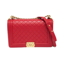 Thumbnail of Red Leather Chanel Boy Bags - Image 1