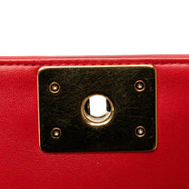 Thumbnail of Vintage Red Leather Chanel Boy Bags - Image 8