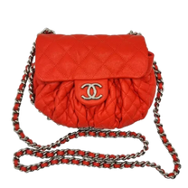 Thumbnail of Red Leather Chanel Crossbody Bag - Image 1