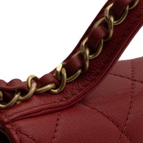 Thumbnail of Vintage Red Leather Chanel Handbag - Image 10