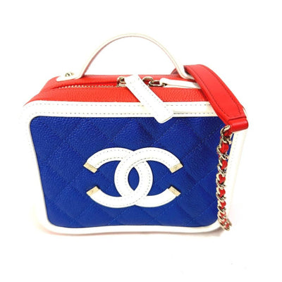 Pre-Owned Red Leather Chanel Shoulder Bag