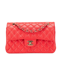Thumbnail of Pre-Owned Red Leather Chanel Shoulder Bag - Image 1