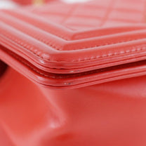 Thumbnail of Vintage Red Leather Chanel Shoulder Bag - Image 8