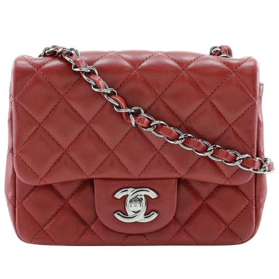Pre-Owned Red Leather Chanel Timeless