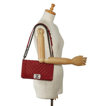 Thumbnail of Vintage Red Suede Chanel Shoulder Bag - Image 7