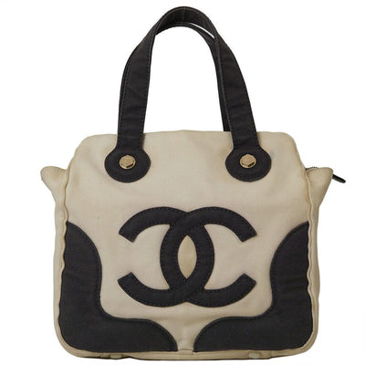 White Canvas Chanel Handbag