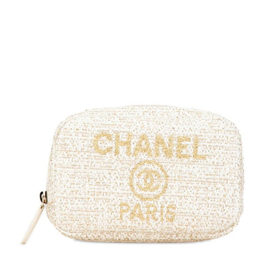 Vintage White Canvas Chanel Deauville