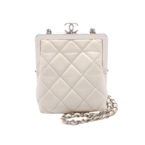 Thumbnail of Pre-Owned White Leather Chanel Crossbody Bag - Image 1