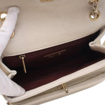 Thumbnail of Vintage White Leather Chanel Crossbody Bag - Image 4
