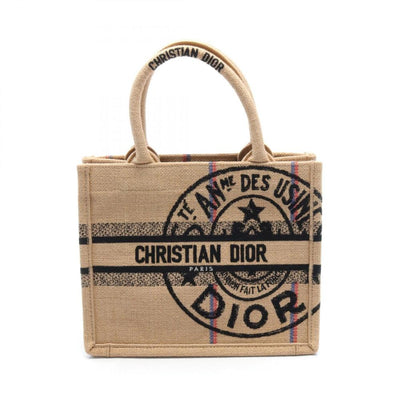 Vintage Beige Canvas Dior Book Tote
