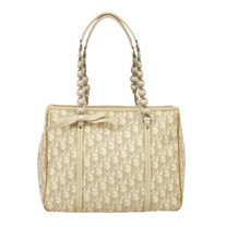 Thumbnail of Beige Canvas Dior Shoulder Bag - Image 1