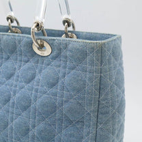 Thumbnail of Pre-Owned Blue Denim Dior Lady Dior - Image 8
