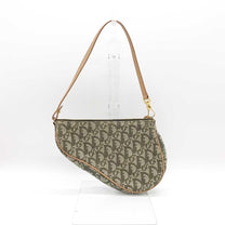 Thumbnail of Green Canvas Dior Saddle Bag - Image 2