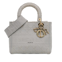 Thumbnail of Pre-Owned Grey Canvas Dior Lady Dior - Image 1