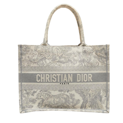 Pre-Owned Grey Canvas Dior Tote