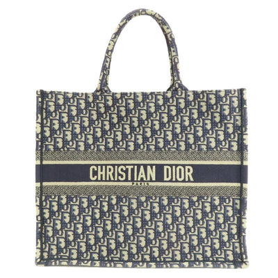 Navy Canvas Dior Tote