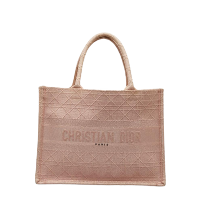Pink Canvas Dior Tote