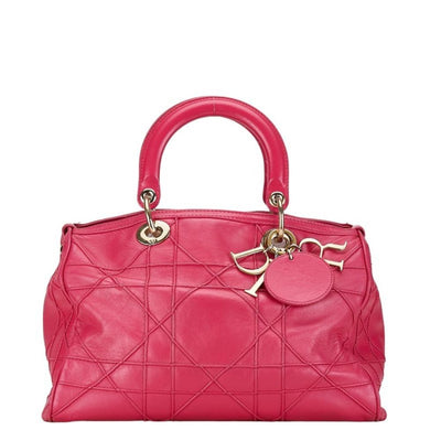 Pink Leather Dior Handbag