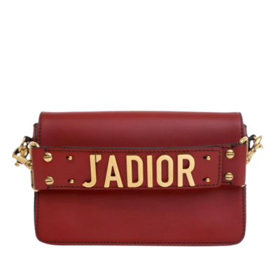 Red Leather Dior Handbag