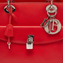 Thumbnail of Red Leather Dior Lady Dior - Image 5