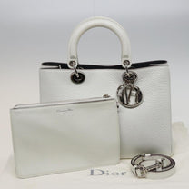 Thumbnail of White Leather Dior Handbag - Image 9
