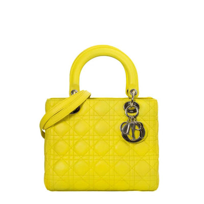 Yellow Leather Dior Lady Dior