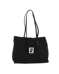 Thumbnail of Pre-Owned Black Canvas Fendi Shoulder Bag - Image 1
