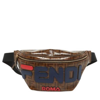 Pre-Owned Brown Canvas Fendi Belt Bag