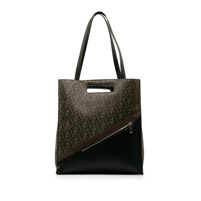 Vintage Brown Fabric Fendi Tote
