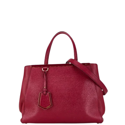 Red Leather Fendi Handbag