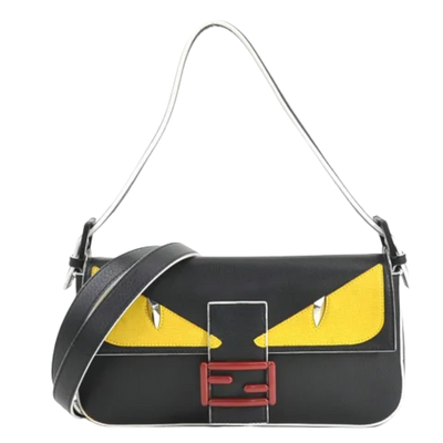 Pre-Owned Yellow Leather Fendi Baguette