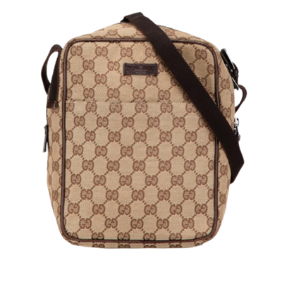 Beige Canvas Gucci Crossbody Bag